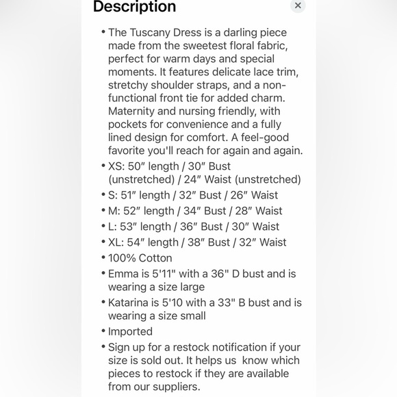 💝 New Neuflora Tuscany Dress - rust XS - Picture 2 of 4